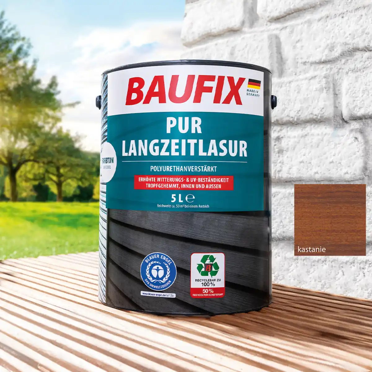 Bild 1 von PUR Langzeitlasur kastanie