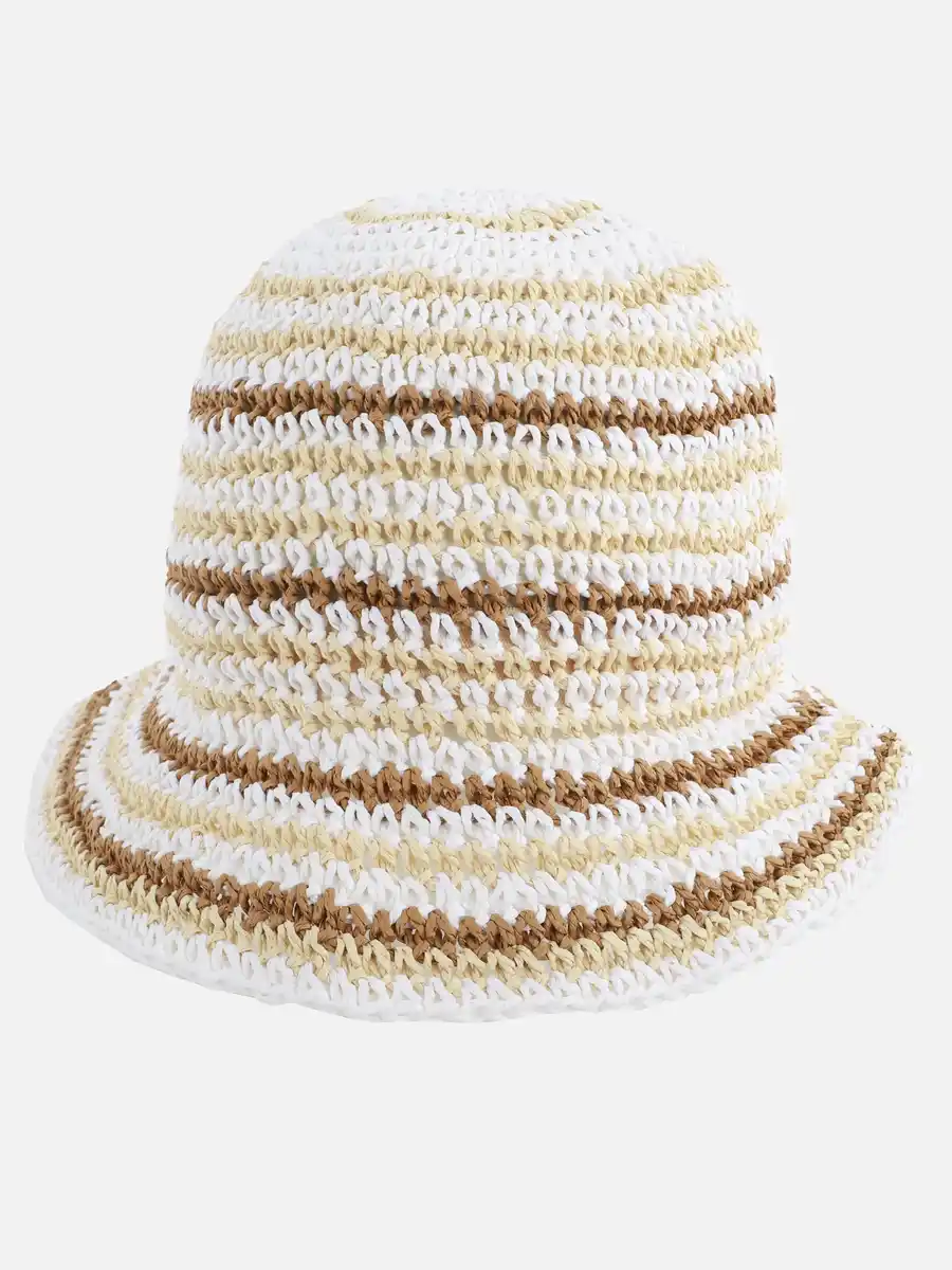 Bild 1 von Damen Sonnenhut mit Streifen Beige