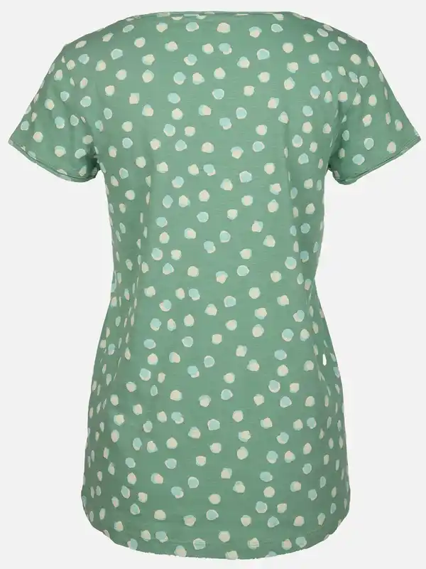 Bild 2 von Damen T-Shirt mit Punkten Grün