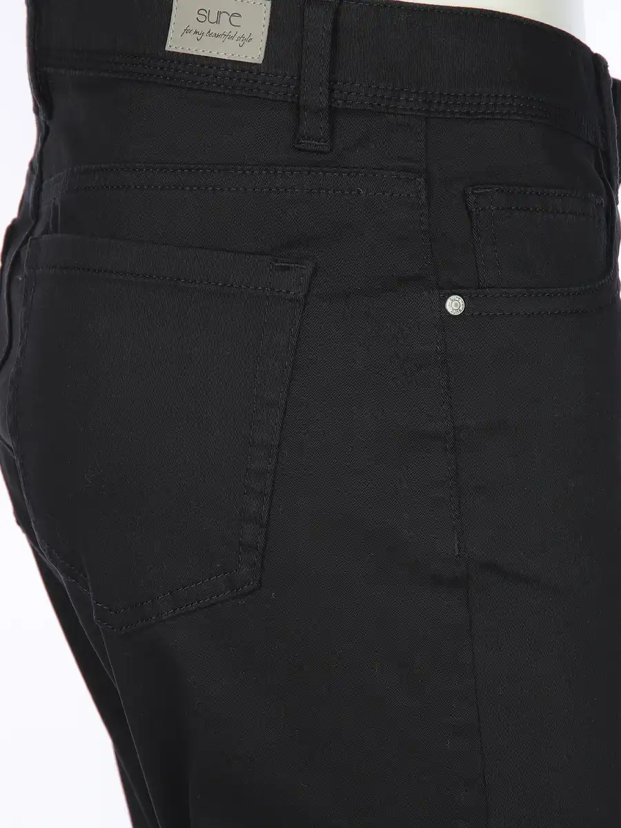 Bild 4 von Damen Caprihose in slimfit Form Schwarz
