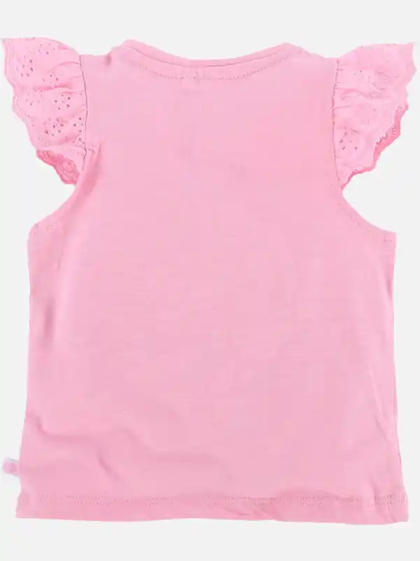 Bild 2 von Mädchen Shirt mit Flügelärmelchen Pink