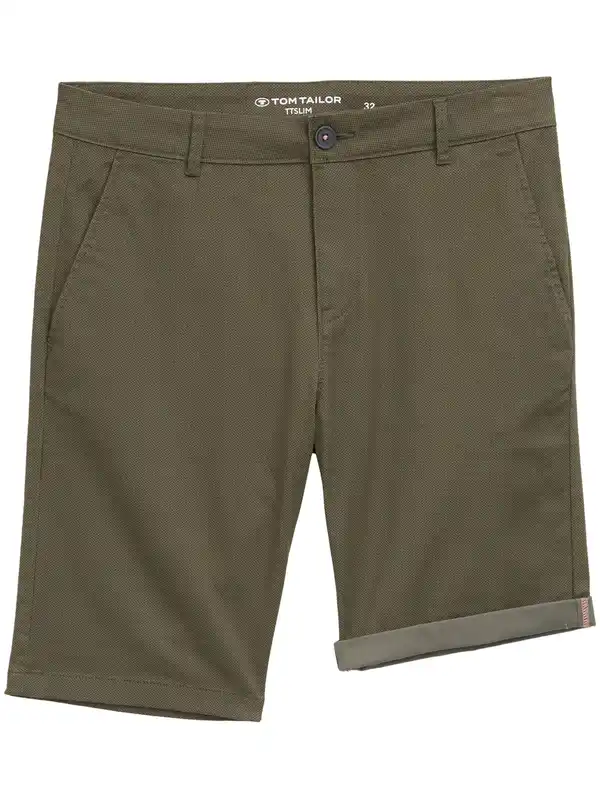 Bild 4 von Herren Slim Fit Chino Shorts Grün