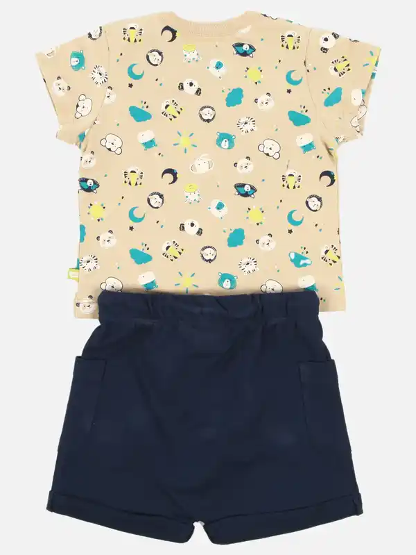 Bild 2 von Baby Jungen 2er Set, bestehend aus Shorts und Shirt Braun