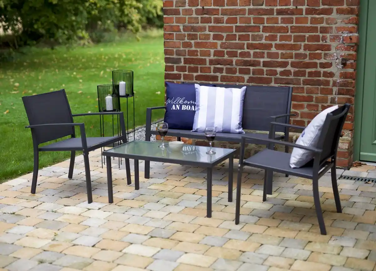 Bild 1 von Loungeset Marie mit Glastisch 4-teilig