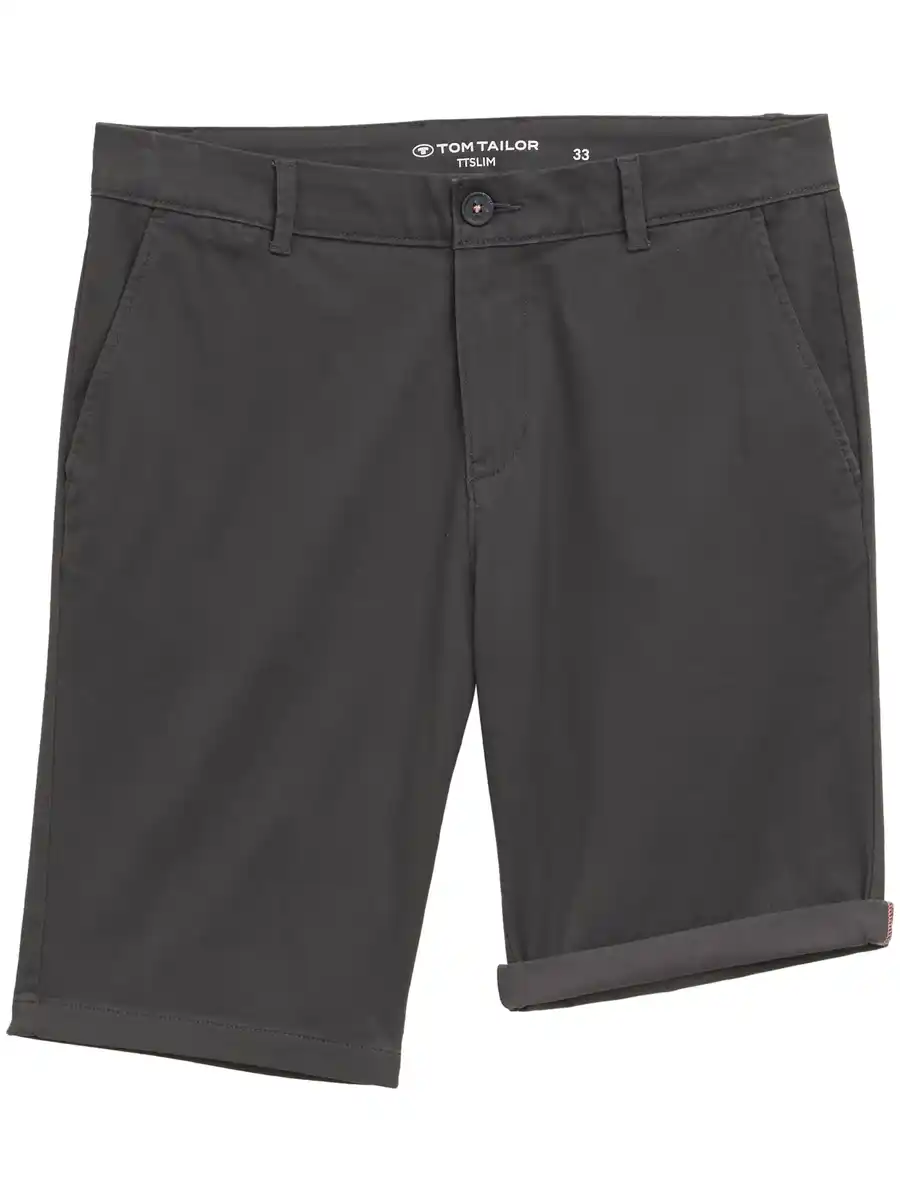 Bild 4 von Herren Slim Fit Chino Shorts Grau