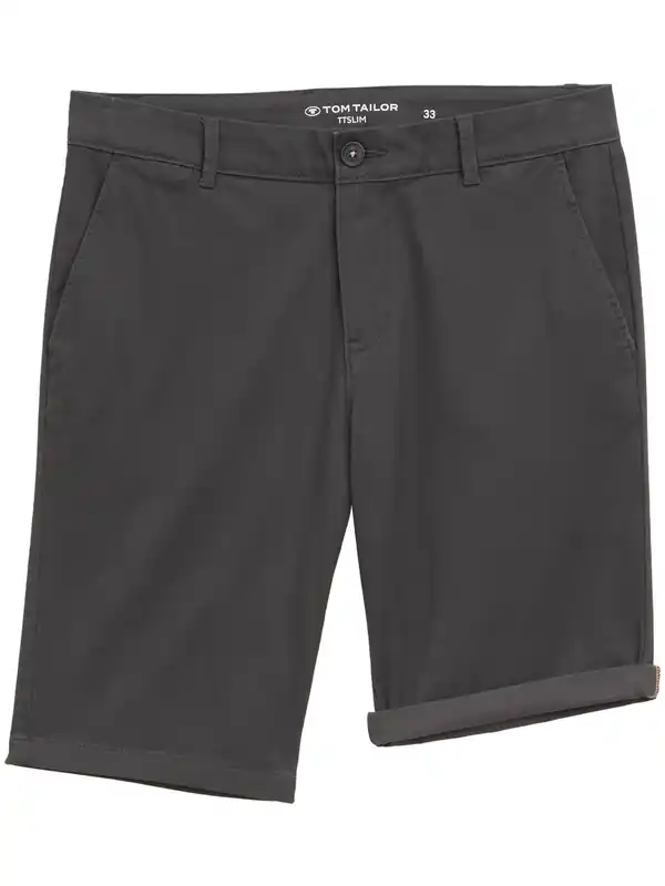Bild 4 von Herren Slim Fit Chino Shorts Grau