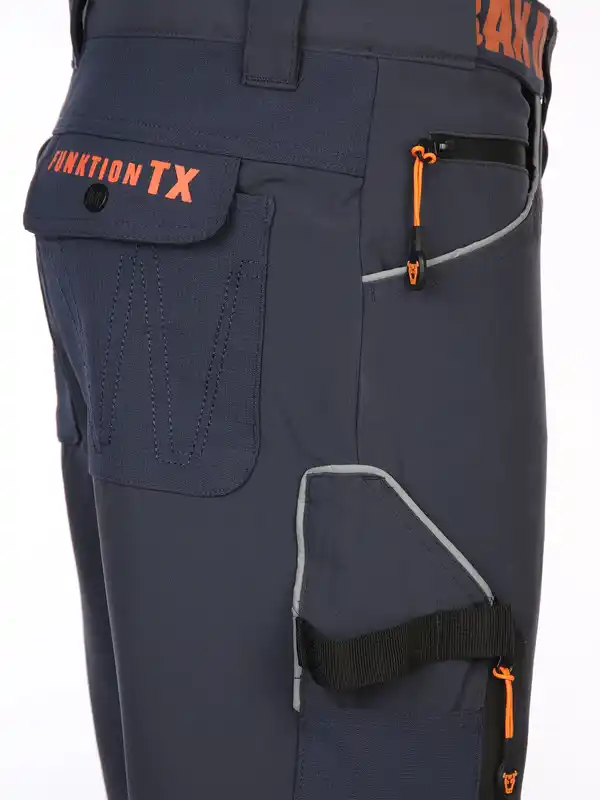 Bild 4 von Herren Arbeitsshorts mit vielen Details Blau