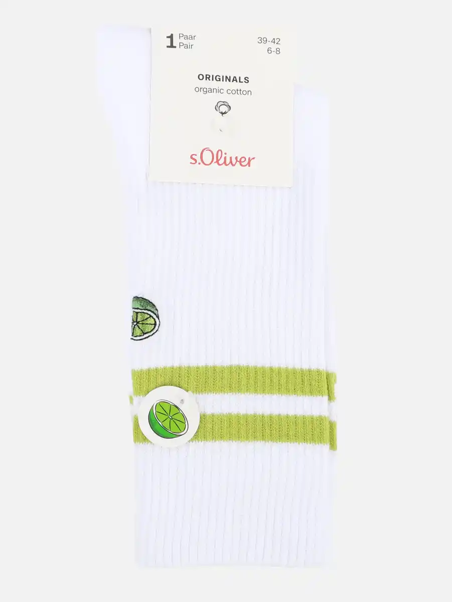 Bild 2 von Damen Tennissocken mit Stickerei Weiß