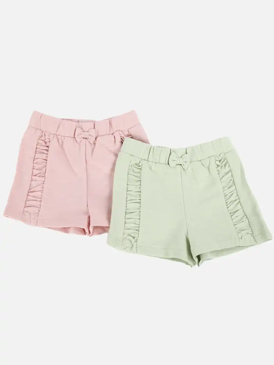 Bild 1 von Baby Mädchen Shorts im Doppelpack Grün