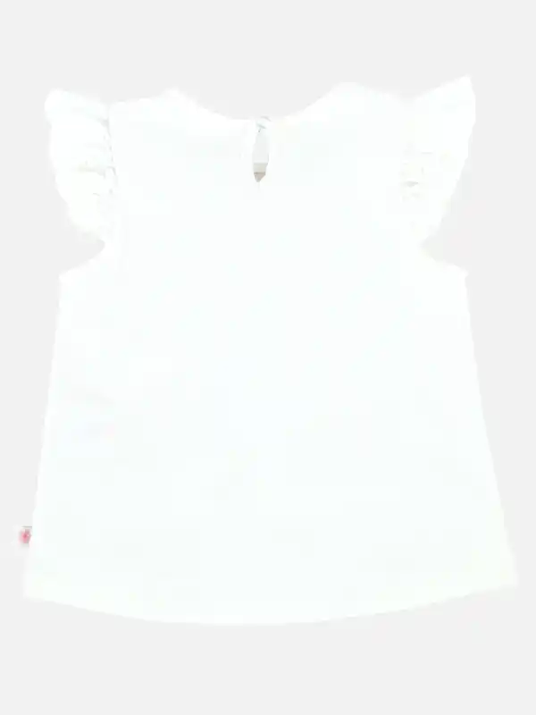 Bild 2 von Baby Mädchen Shirt mit Blumenprint Weiß