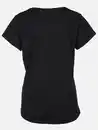 Bild 2 von Damen Shirt mit Glitzerprint und Strasssteinchen Schwarz