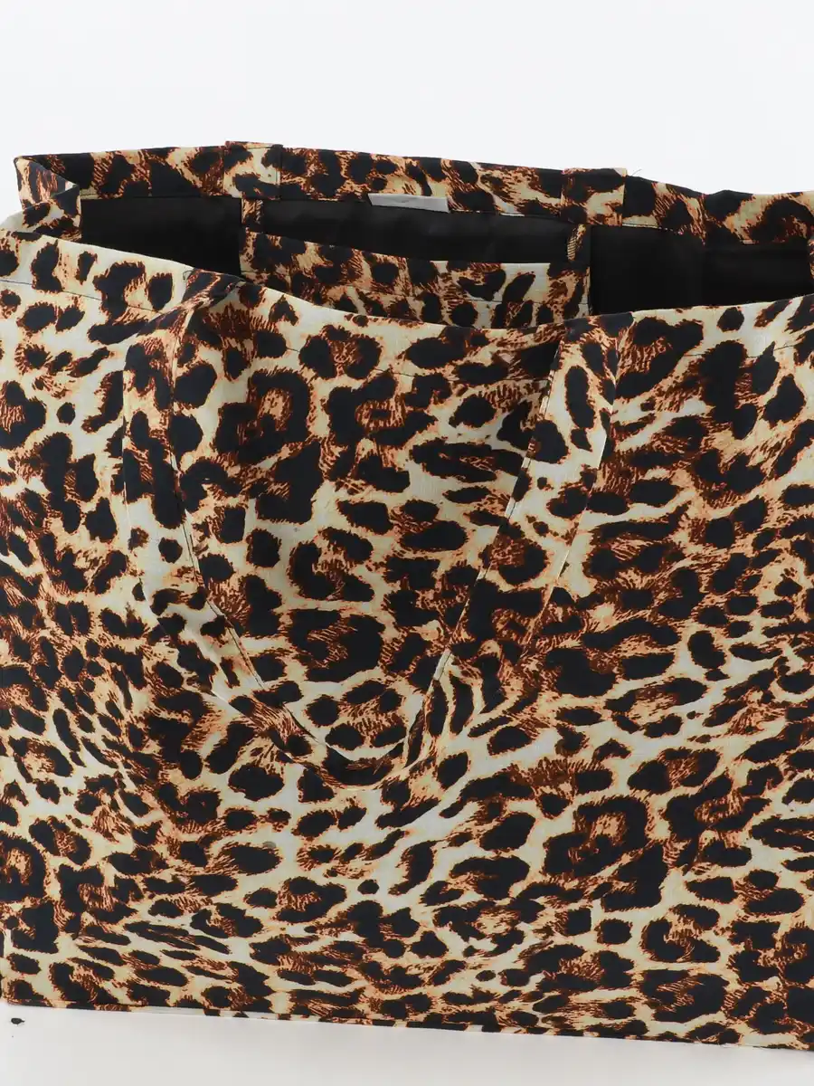 Bild 3 von Damen Strandtasche mit Leomotiv Braun