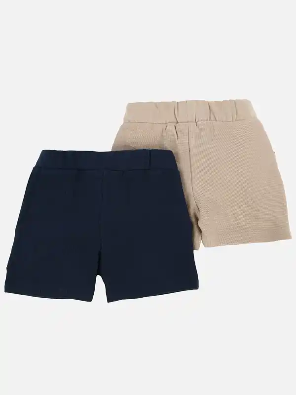 Bild 2 von Baby Jungen 2er Pack Shorts mit bunter Kordel Blau