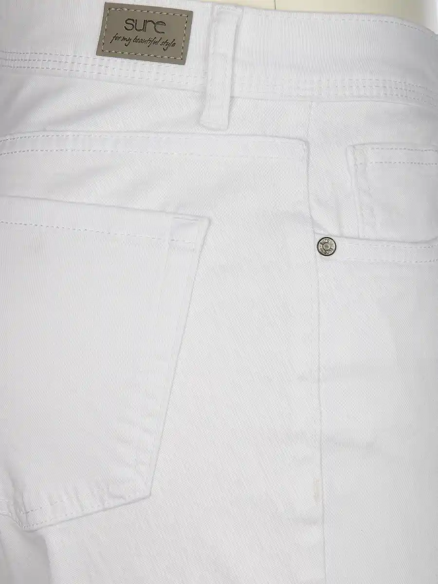 Bild 4 von Damen Caprihose in slimfit Form Weiß