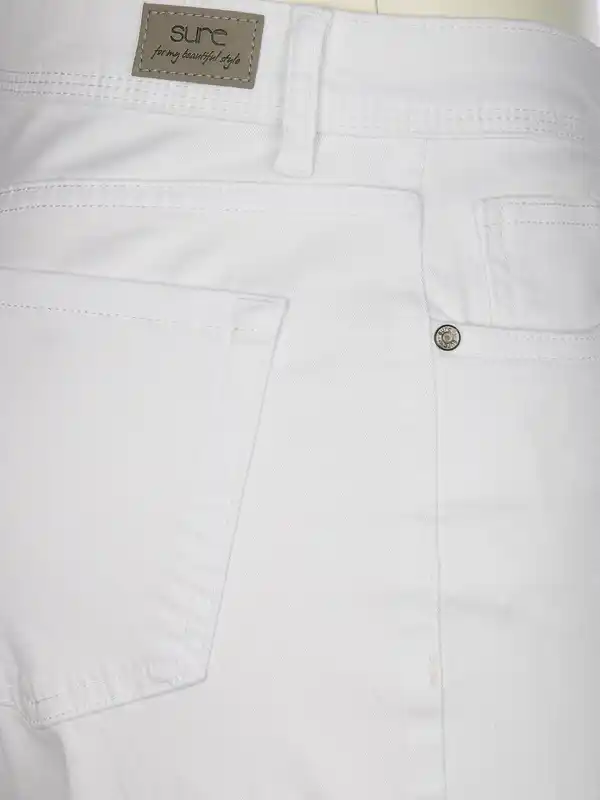 Bild 4 von Damen Caprihose in slimfit Form Weiß