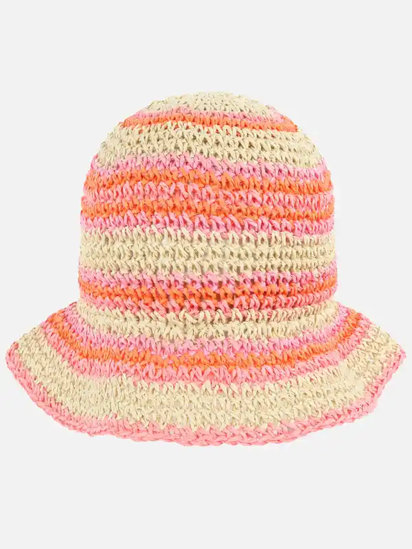 Bild 2 von Damen Sonnenhut mit Streifen Pink