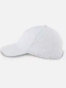 Damen Cap mit Lochmuster Weiß