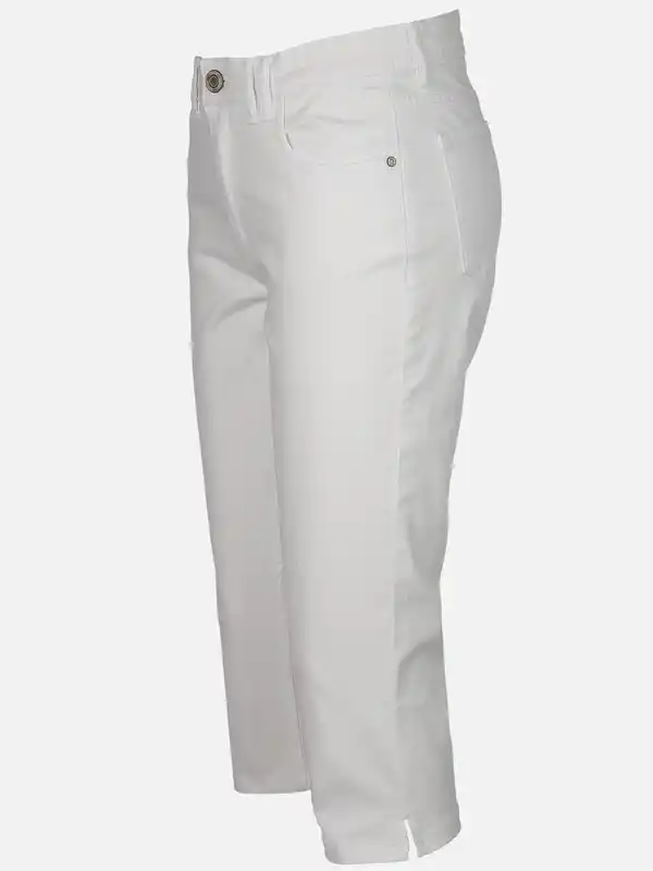 Bild 3 von Damen Caprihose in slimfit Form Weiß