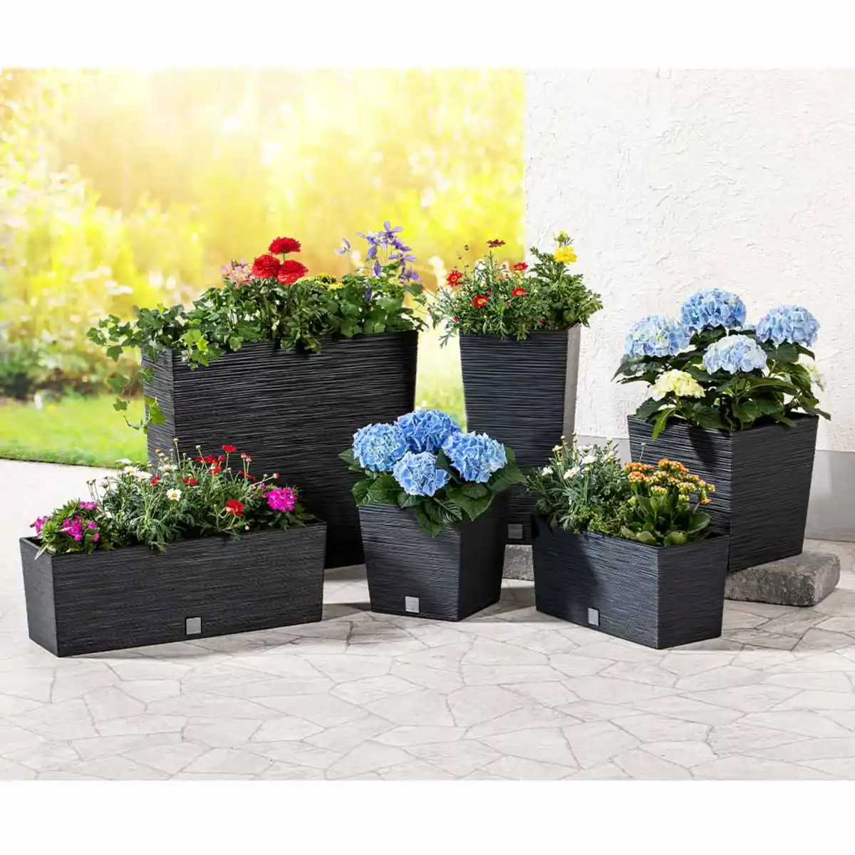 Bild 3 von Powertec Garden Blumenkasten "Florenz" - ca. 12 Liter, Anthrazit 