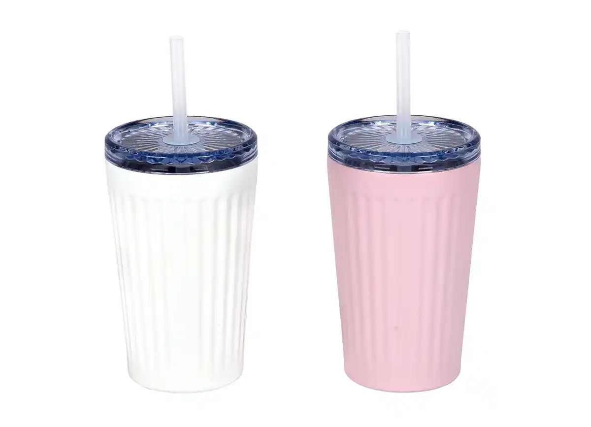 Bild 1 von Isolierbecher mit Trinkhalm