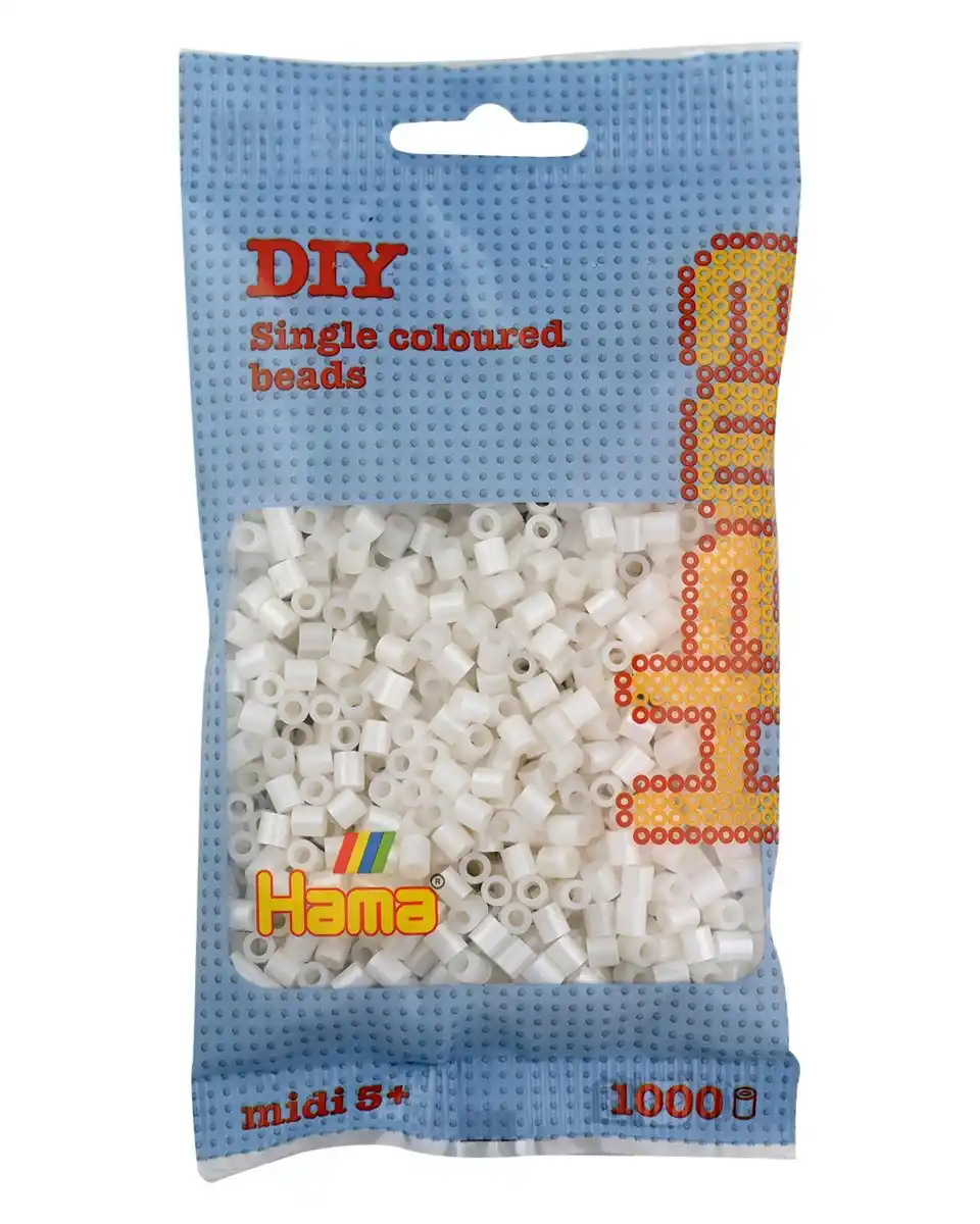 Bild 1 von Hama Bügelperlen midi5+ Beutel mit Perlen Perlmutt 1.000Stück, 1 Stk