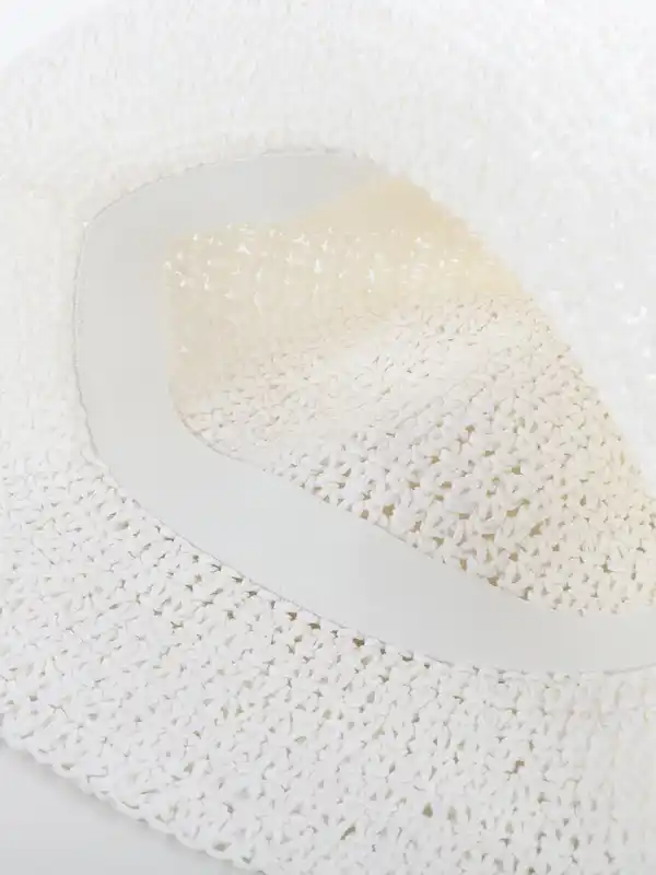 Bild 3 von Damen Sonnenhut aus Papier Weiß