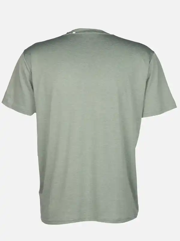 Bild 2 von Herren Sport Shirt in melierter Optik Oliv
