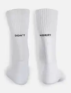 Damen Tennissocken mit Stickerei Weiß