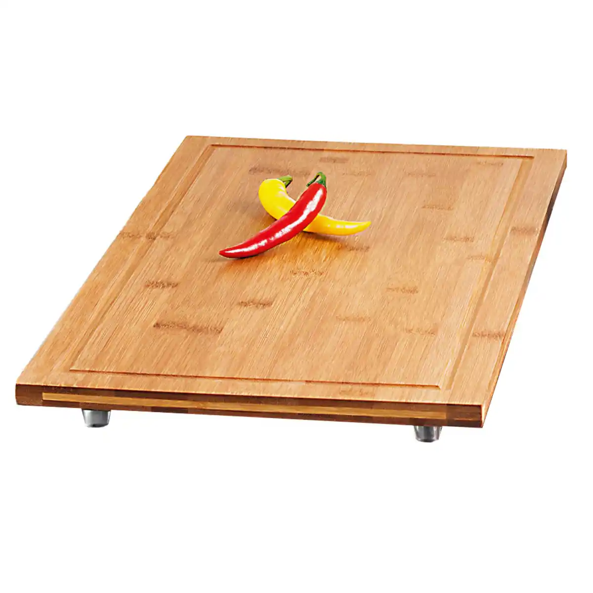 Bild 1 von Bambus-Schneide- und Abdeckplatte 50 x 28 x 4 cm