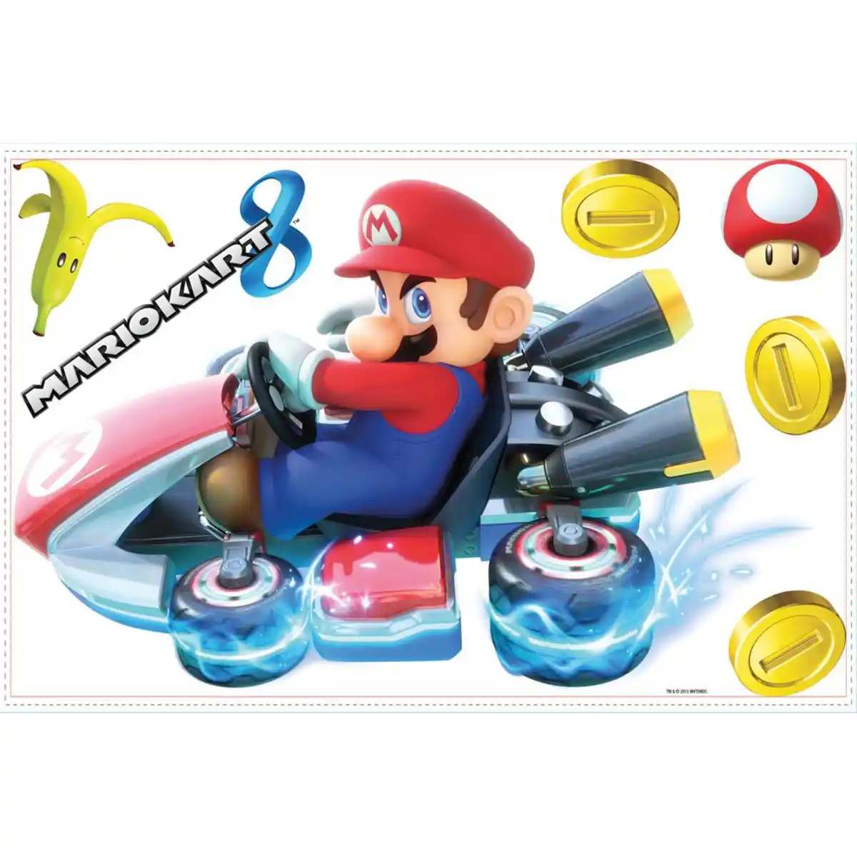 Bild 1 von HCM Kinzel - RoomMates Wandsticker - Mario Kart 8, 1 Stk