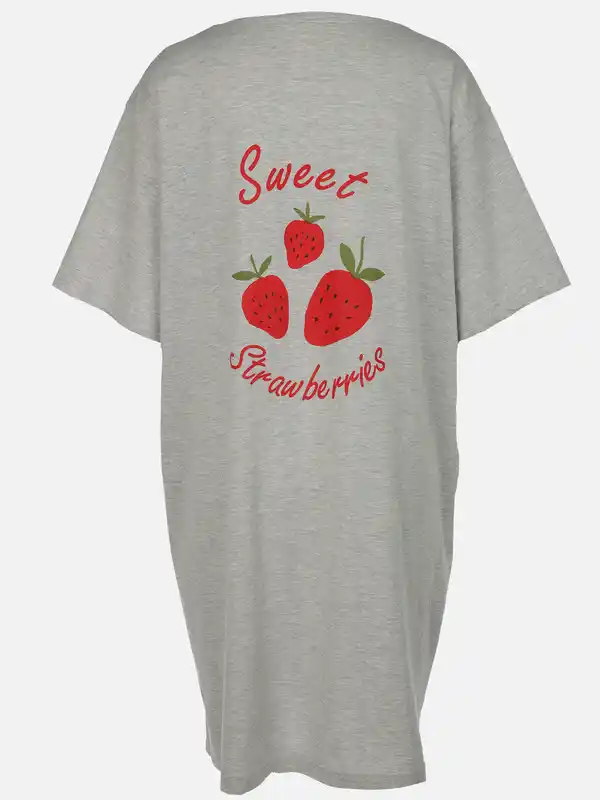 Bild 2 von Damen Oversize Nachthemd Grau