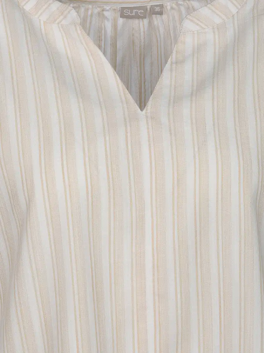 Bild 3 von Damen Blusentop mit Streifen Beige