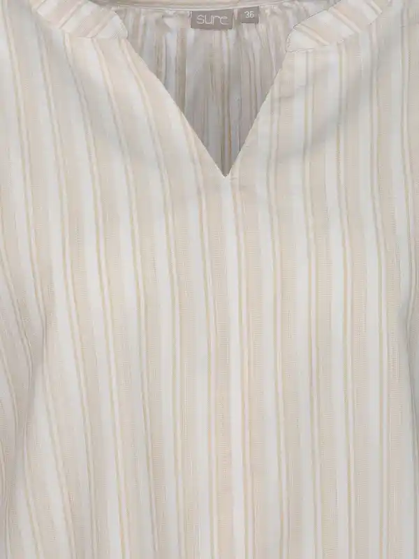 Bild 3 von Damen Blusentop mit Streifen Beige