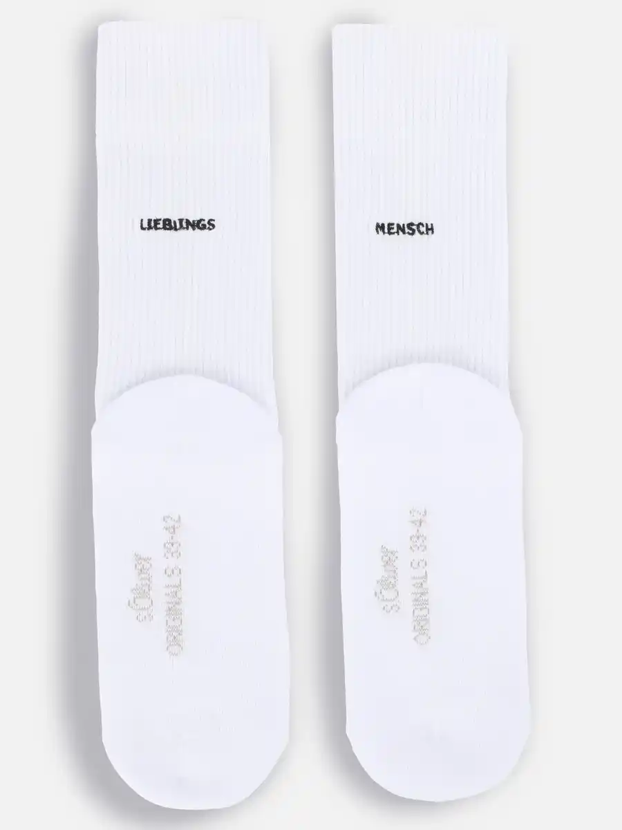 Bild 2 von Damen Tennissocken mit Stickerei Weiß