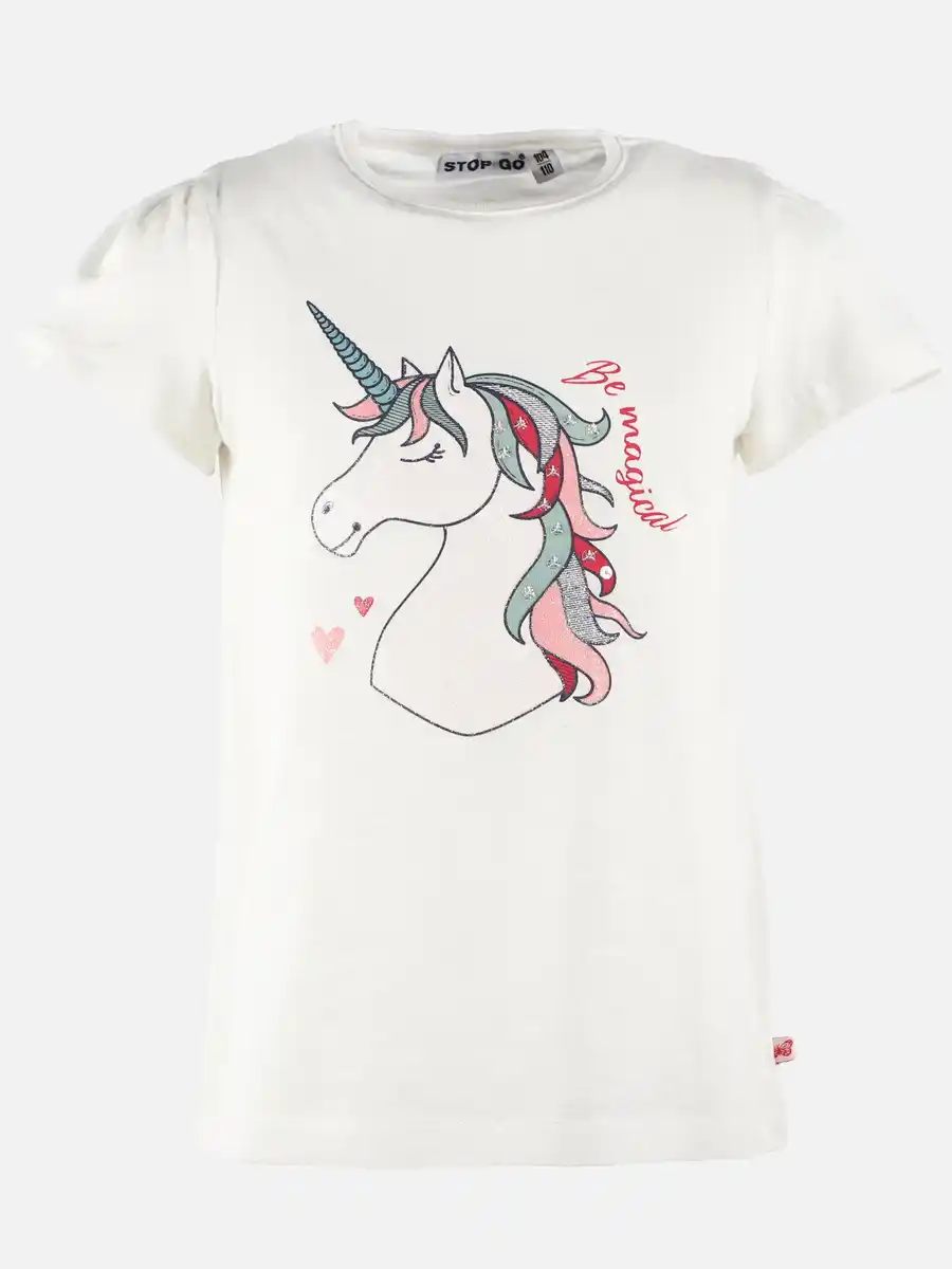 Bild 1 von Mädchen T-Shirt mit Einhornprint Weiß