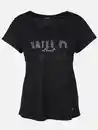 Bild 1 von Damen Shirt mit Glitzerprint und Strasssteinchen Schwarz
