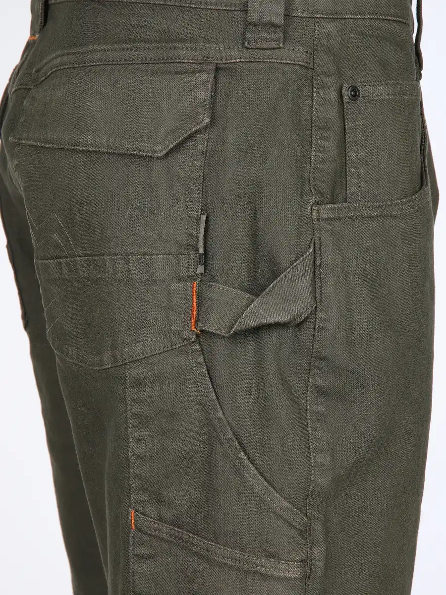 Bild 4 von Herren Arbeits-Funktionsshorts Oliv