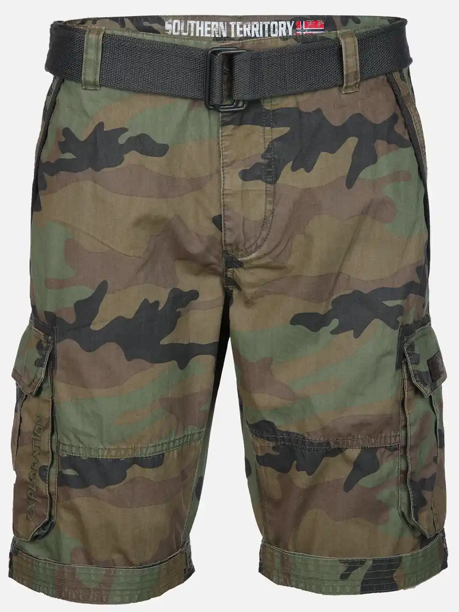 Bild 1 von Herren Cargoshort im Used Look Grün