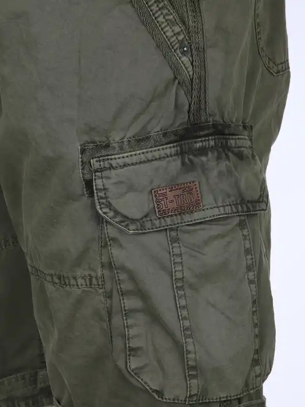 Bild 4 von Herren Cargoshort im Used Look Oliv