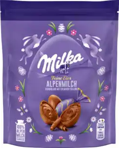 Milka Schokoladen-Eier mit cremiger Füllung, 90 g