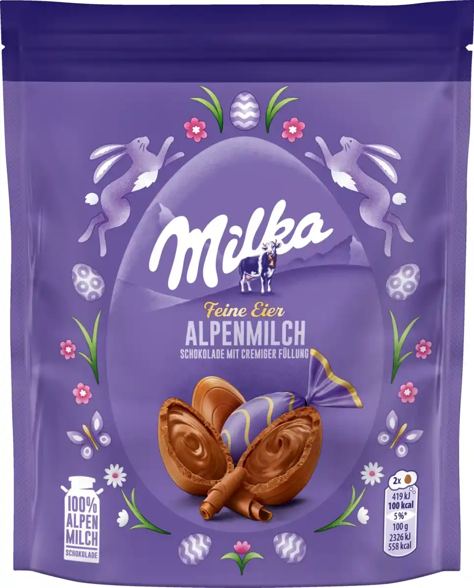 Bild 1 von Milka Schokoladen-Eier mit cremiger Füllung, 90 g