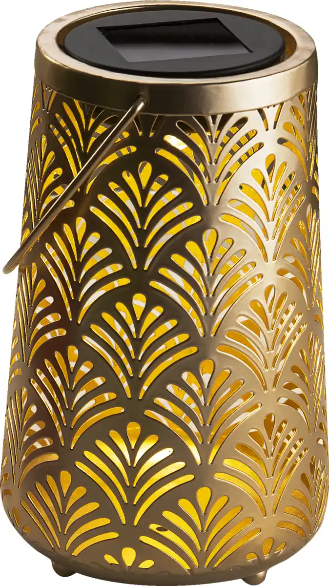 Bild 2 von IDEENWELT Solar-Laterne mit Schattenmuster "Lilly"