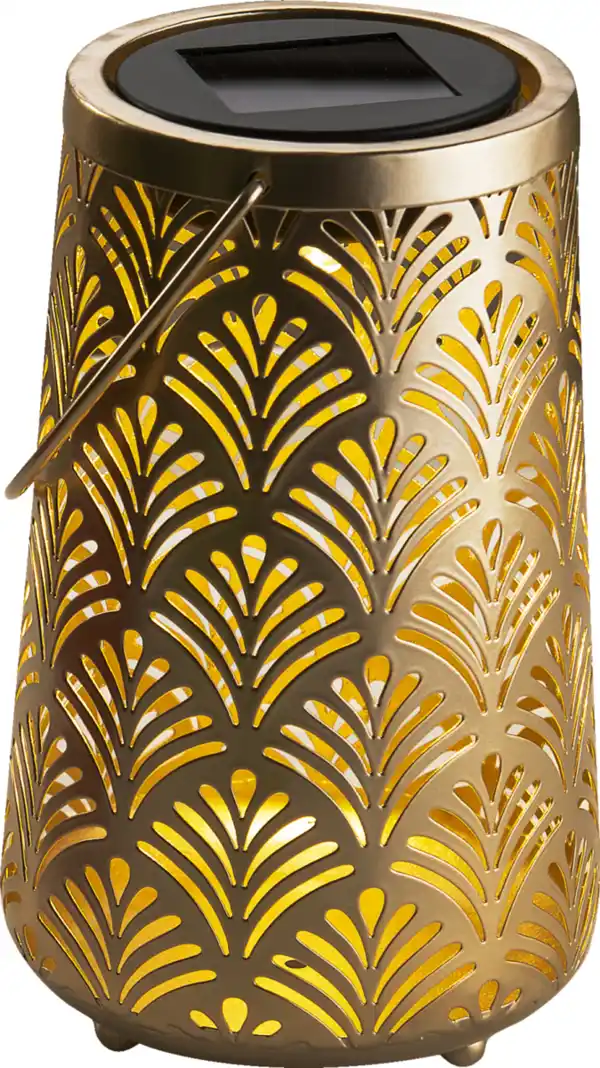 Bild 2 von IDEENWELT Solar-Laterne mit Schattenmuster "Lilly"