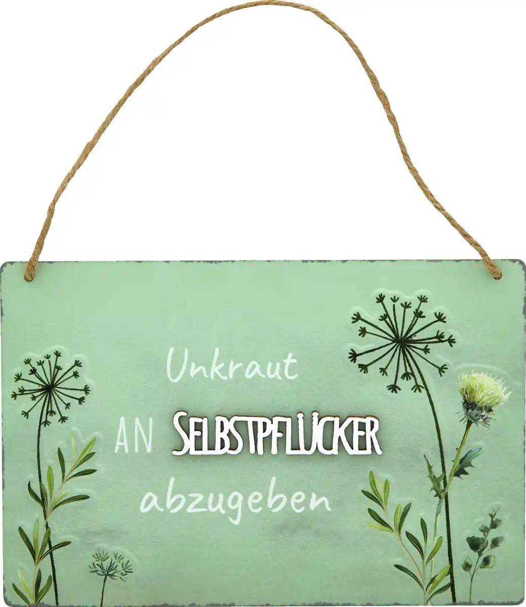 Bild 2 von IDEENWELT Deko-Metall-Schild Kraut