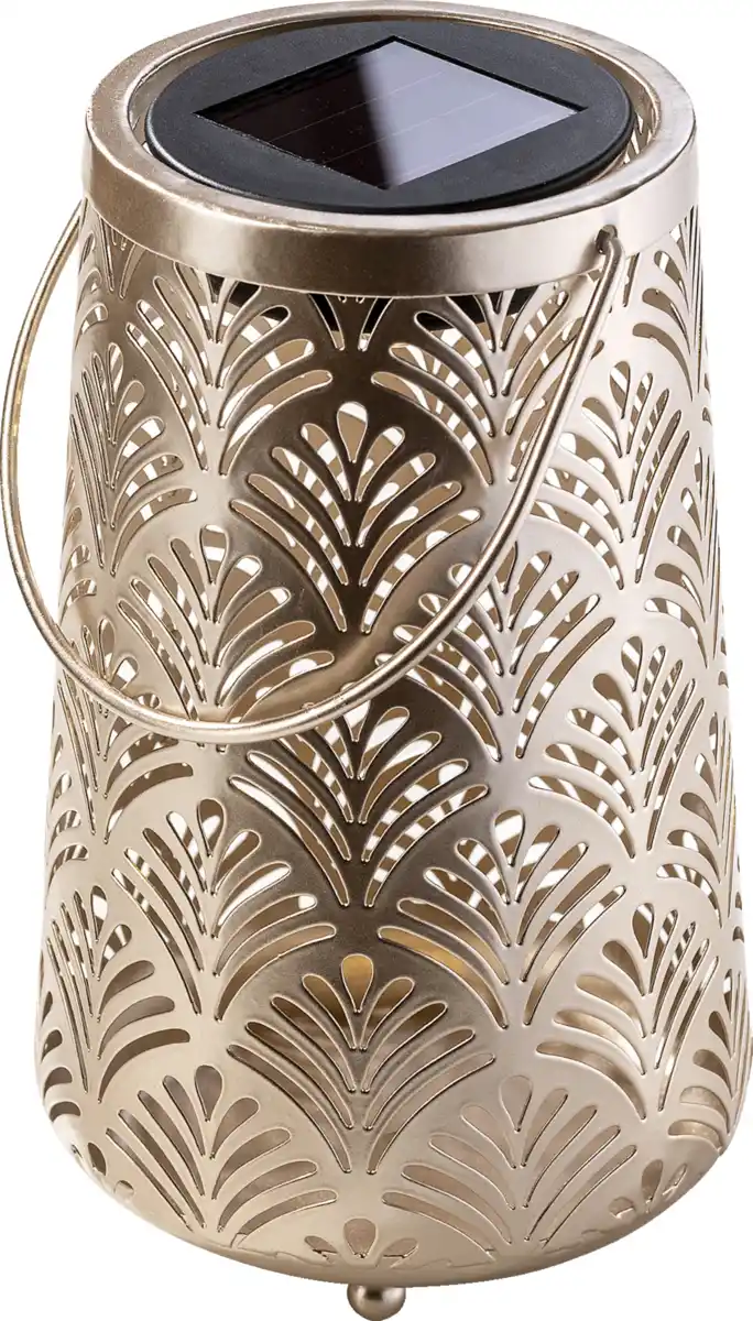 Bild 1 von IDEENWELT Solar-Laterne mit Schattenmuster "Lilly"