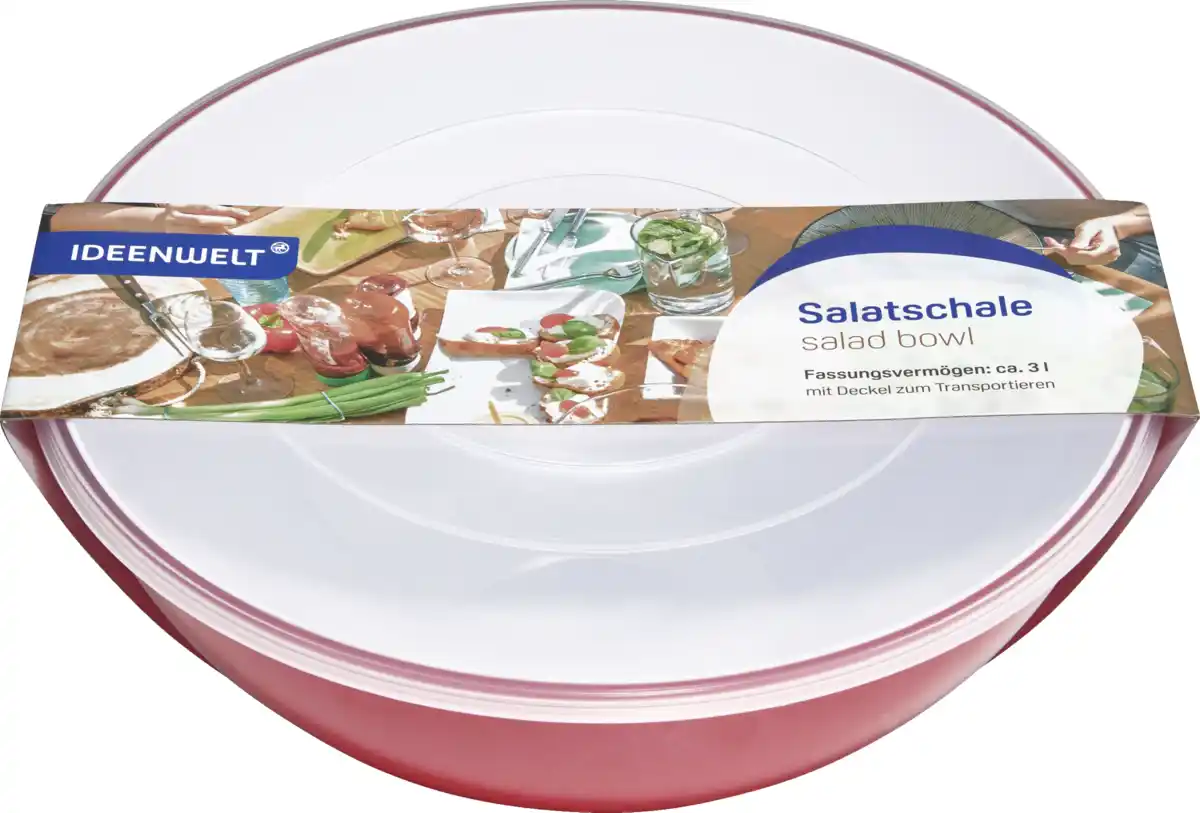 Bild 1 von IDEENWELT Salatschale, rot