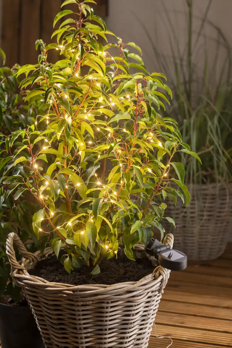 Bild 2 von IDEENWELT Solar-Metalldraht-Lichterkette