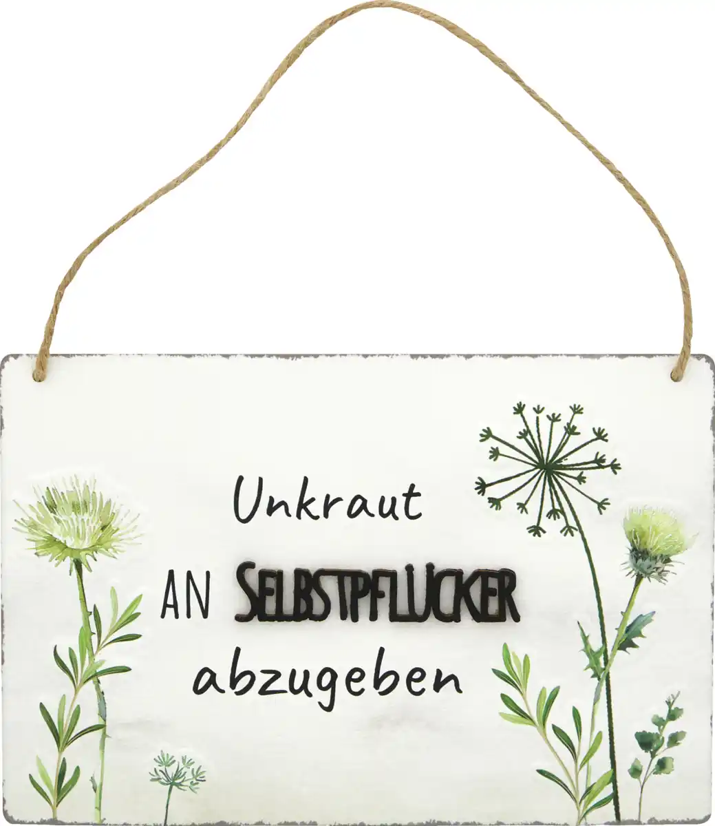 Bild 1 von IDEENWELT Deko-Metall-Schild Kraut