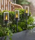 Bild 2 von IDEENWELT 3er Set Solar-Gartenleuchten
