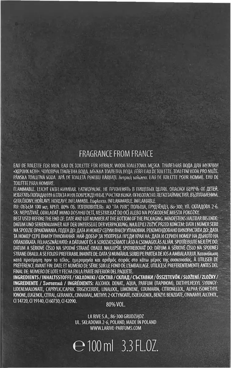 Bild 3 von LA RIVE Heroic Man EdT 100ml, 100 ml